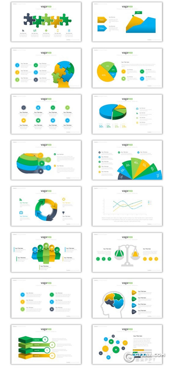 172页欧美高端商务PPT 创意逻辑图形合集 - 顶尖PPT