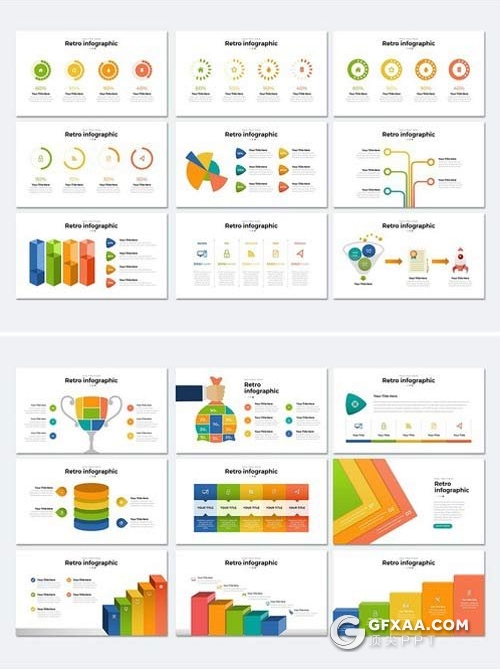 420页精美商务创意PPT逻辑图形大合集 - 顶尖PPT