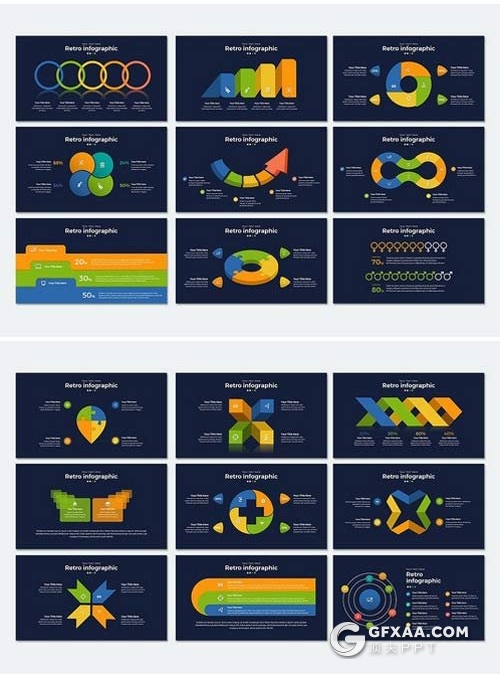 420页精美商务创意PPT逻辑图形大合集 - 顶尖PPT