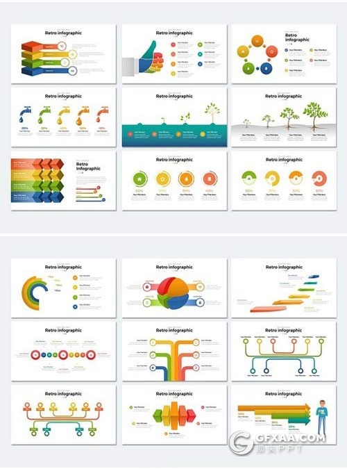 420页精美商务创意PPT逻辑图形大合集 - 顶尖PPT