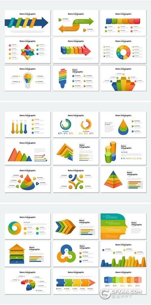 420页精美商务创意PPT逻辑图形大合集 - 顶尖PPT