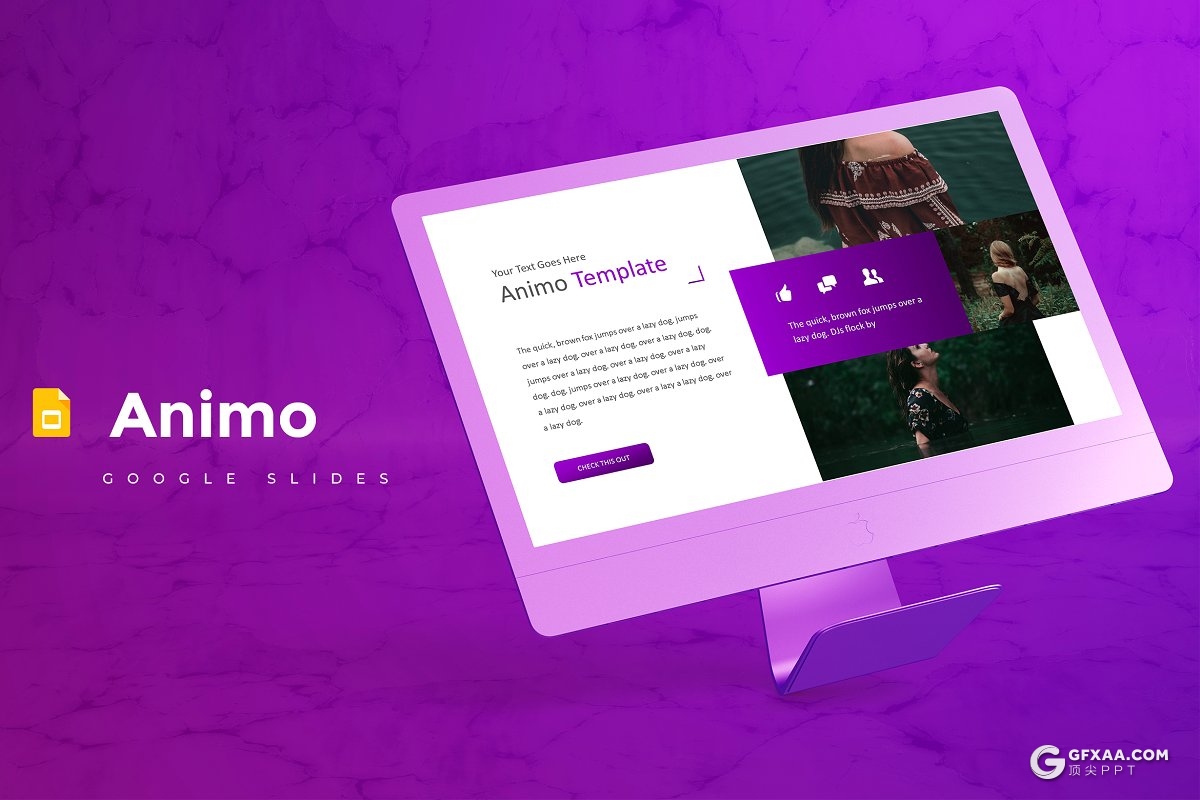 30页5种配色精美商务风格Google Slides模板 - 顶尖PPT