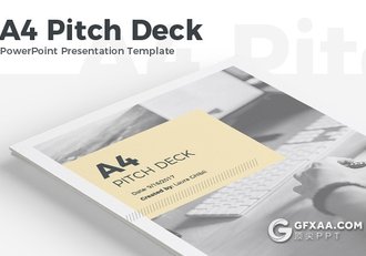 58页A4规格简约画册PPT模板 - 顶尖PPT