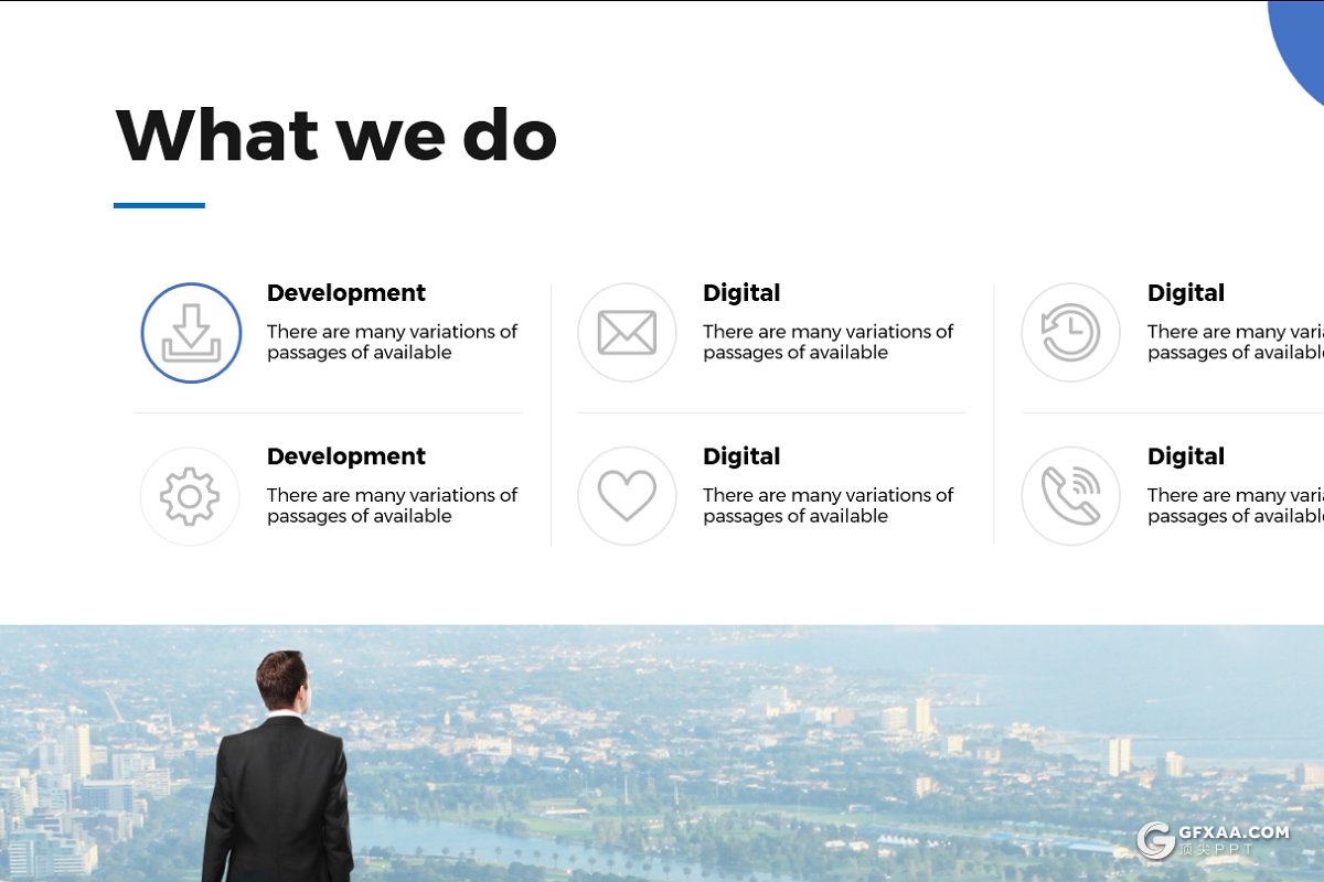 欧美简约商务风格PPT模板 - 顶尖PPT