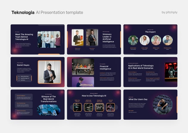 科技AI主题演讲keynote模板 - 顶尖PPT