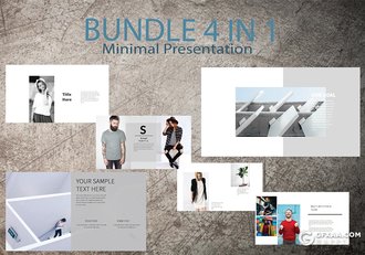 4套极简杂志风格PPT模板合集 - 顶尖PPT