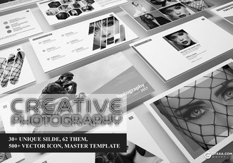 32页黑色系杂志商务风格PPT模板 - 顶尖PPT