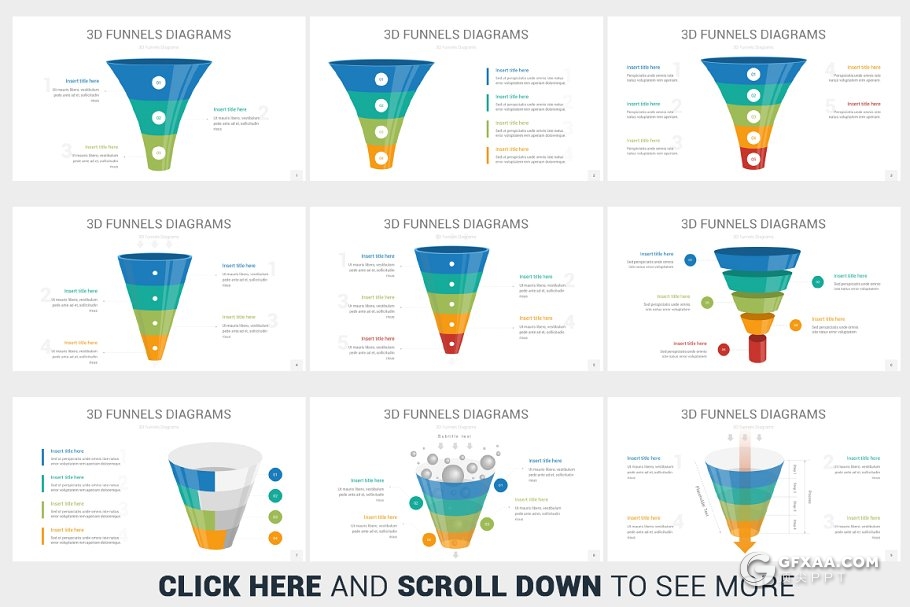 创意锥形漏斗数据图形PPT模板 - 顶尖PPT