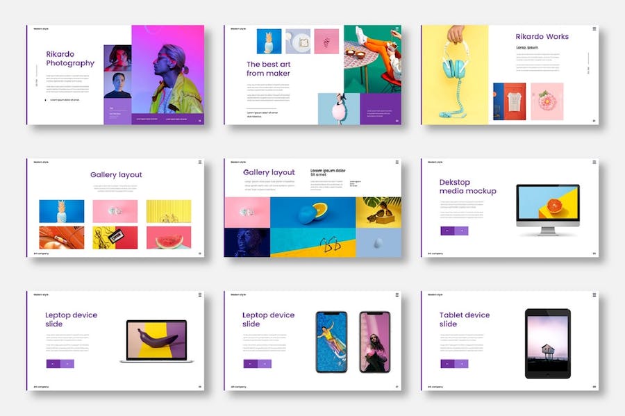 商业营销策划图片展示keynote模板 - 顶尖PPT