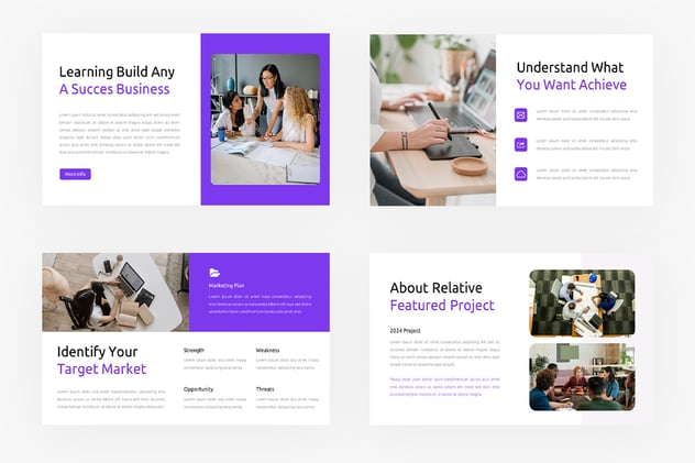 相对企业商业演示PPT模板 - 顶尖PPT