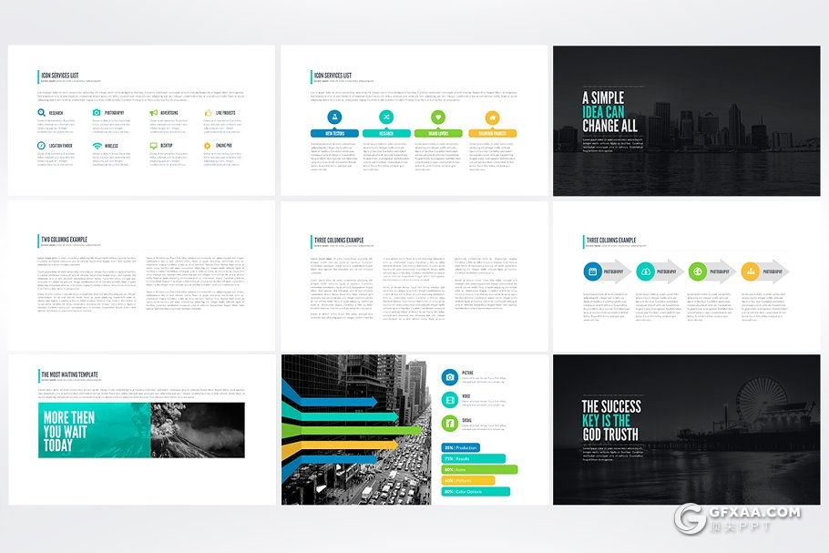 40多页欧美商务工作总结汇报keynote模板 - 顶尖PPT