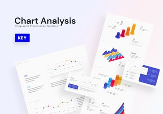 图表数据分析可视化信息图形Keynote模板 - 顶尖PPT
