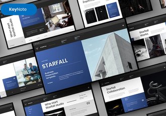 商务地产公司简介人员组织架构商业keynote模板 - 顶尖PPT