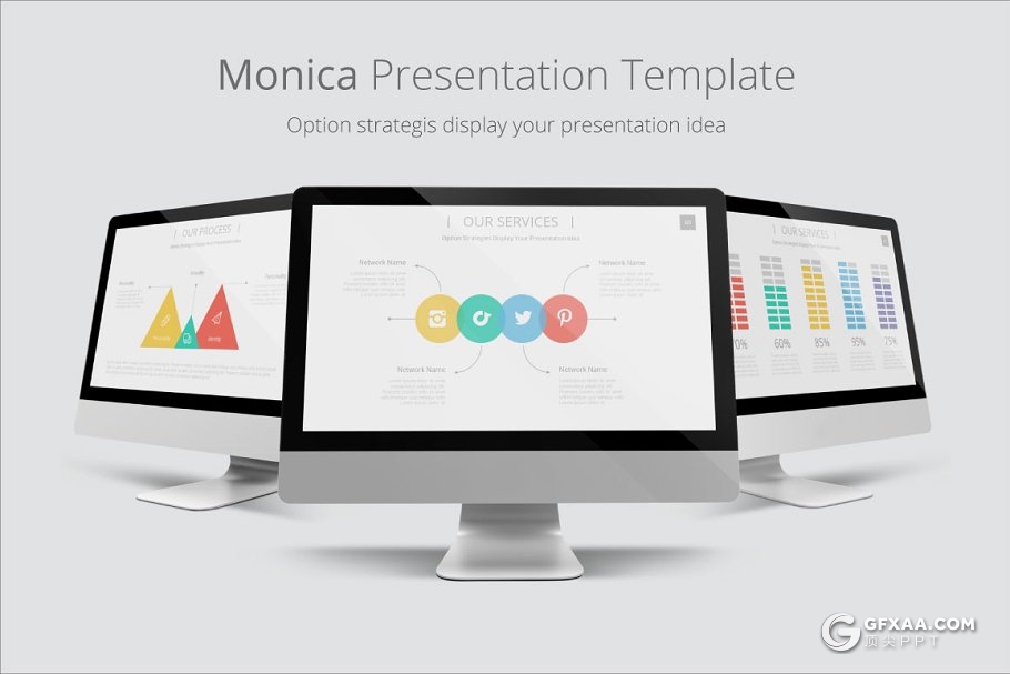 98页3种配色 欧美扁平化商务多用途PPT模板 - 顶尖PPT