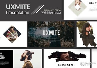 40页简约风格男人装服饰展示PPT模板 - 顶尖PPT