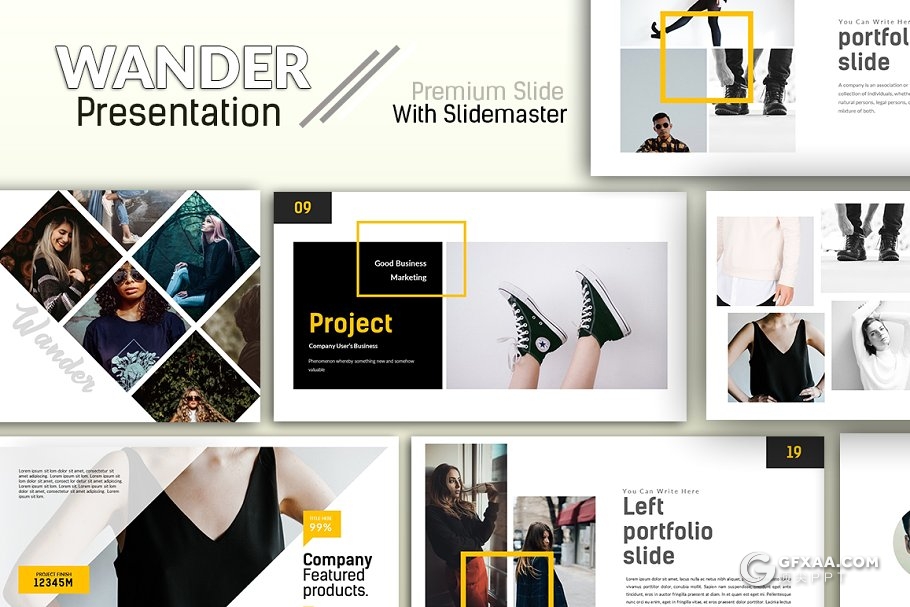 40页女性服装展示宣传PPT模板 - 顶尖PPT