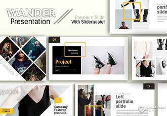 40页女性服装展示宣传PPT模板 - 顶尖PPT