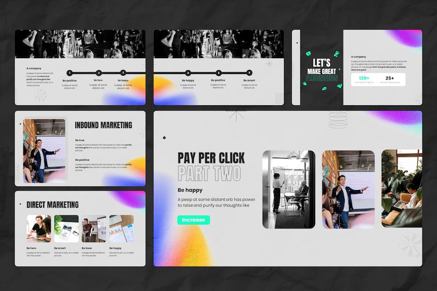 酷炫数字营销keynote模板 - 顶尖PPT