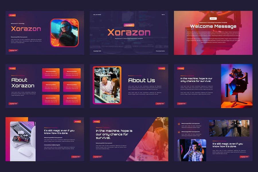 科技元宇宙IT技术应用推介创新展示方案PPT模板 - 顶尖PPT