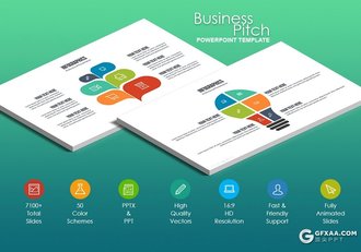 70页精美配色创意商务多用途PPT模板 - 顶尖PPT