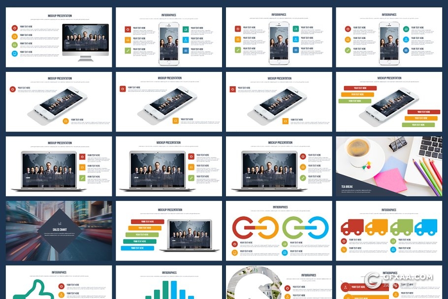 100页欧美多种配色企业团队介绍多用途PPT模板 - 顶尖PPT