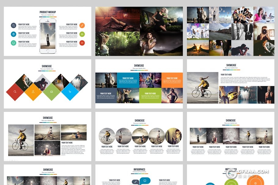 85页多种配色欧美商务总结计划PPT模板 - 顶尖PPT