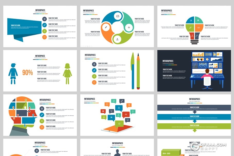 85页多种配色欧美商务总结计划PPT模板 - 顶尖PPT