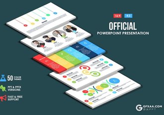 70页欧美多色搭配设计商务多用途PPT模板 - 顶尖PPT