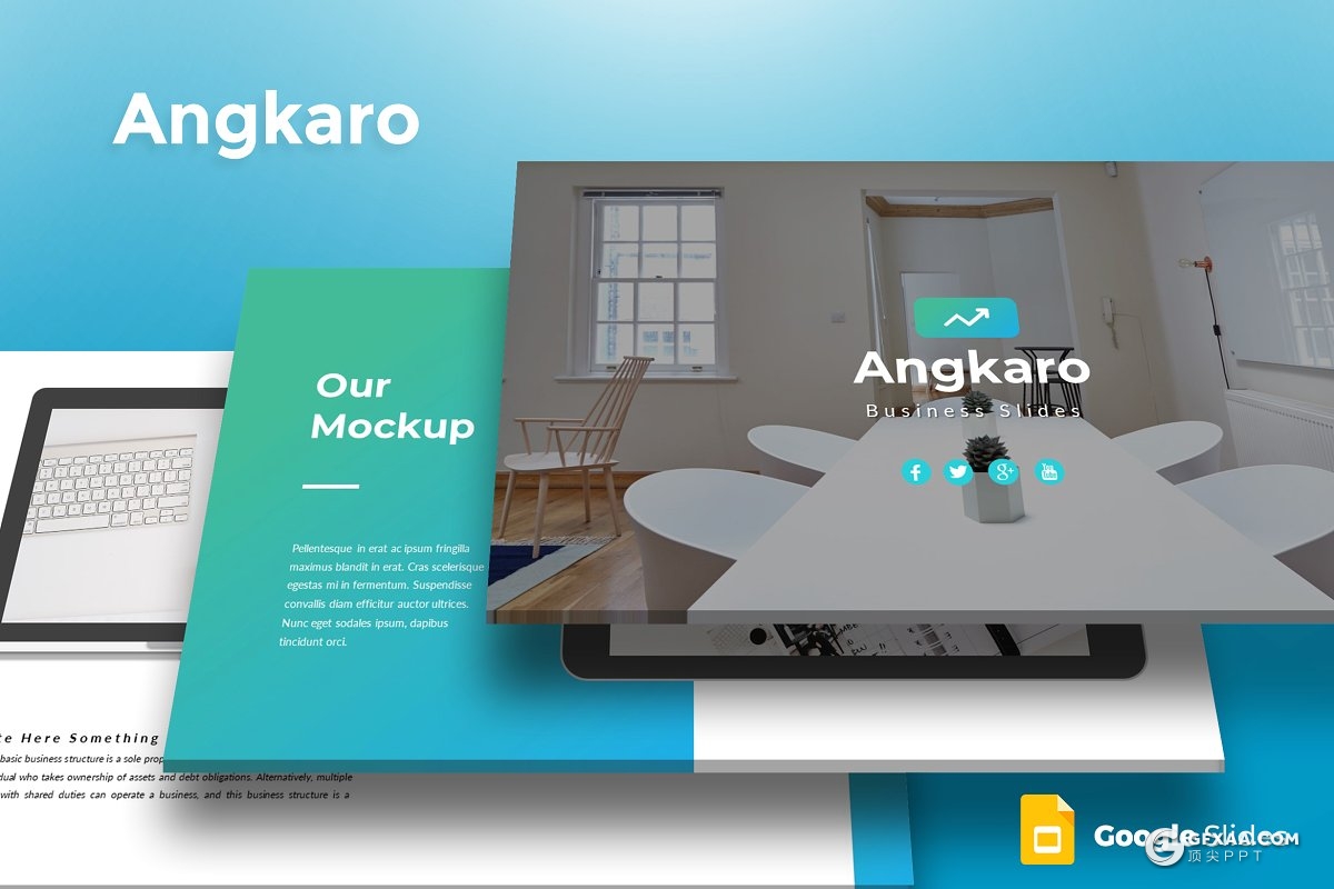 30页欧美年终总结汇报工作计划Google Slides模板 - 顶尖PPT