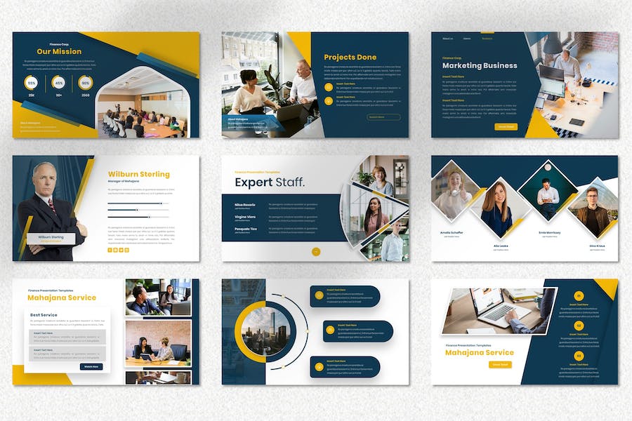 金融理财投资服务推广Keynote模板 - 顶尖PPT