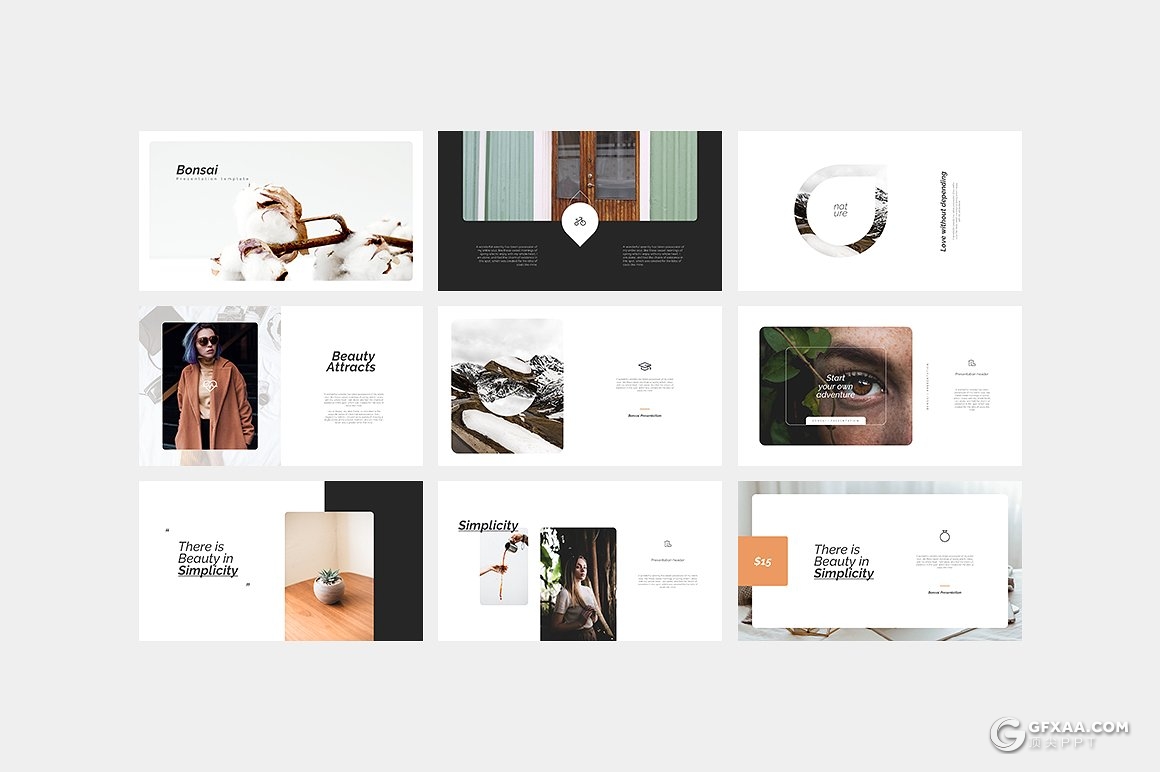 57页极简清新产品图片展示PPT模板 - 顶尖PPT