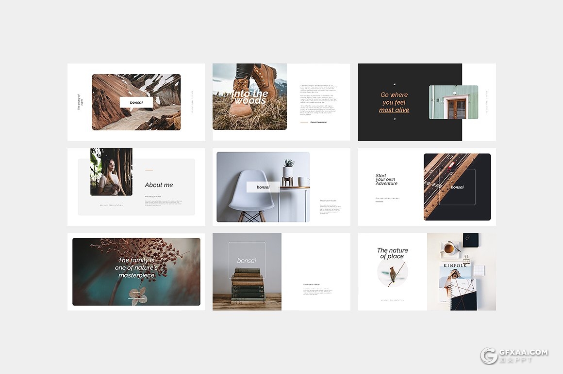 57页极简清新产品图片展示PPT模板 - 顶尖PPT