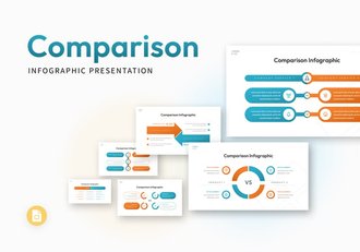 数据信息比较图形PPT模板 - 顶尖PPT