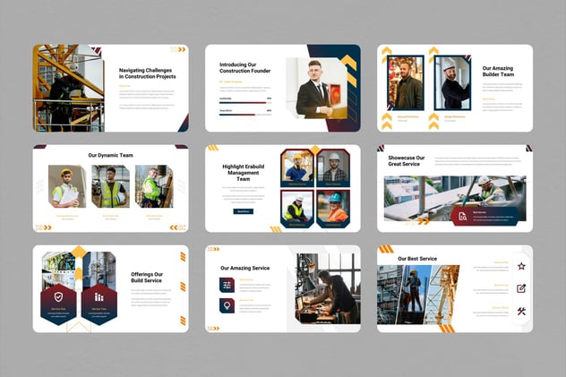 工程建筑施工主题演讲keynote模板 - 顶尖PPT