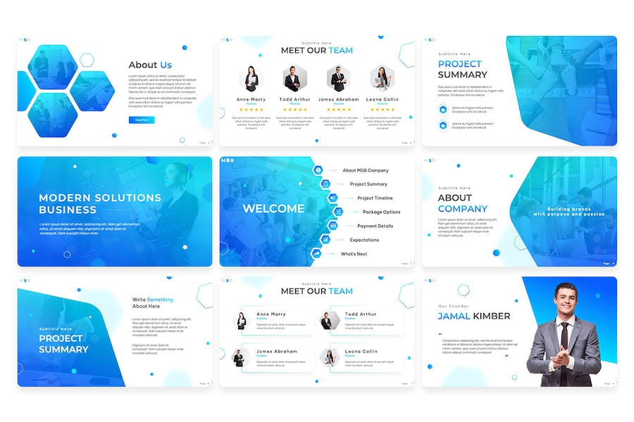 现代解决方案商务创新Keynote模板 - 顶尖PPT