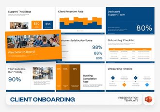 客户入职欢迎流程管理PPT模板 - 顶尖PPT