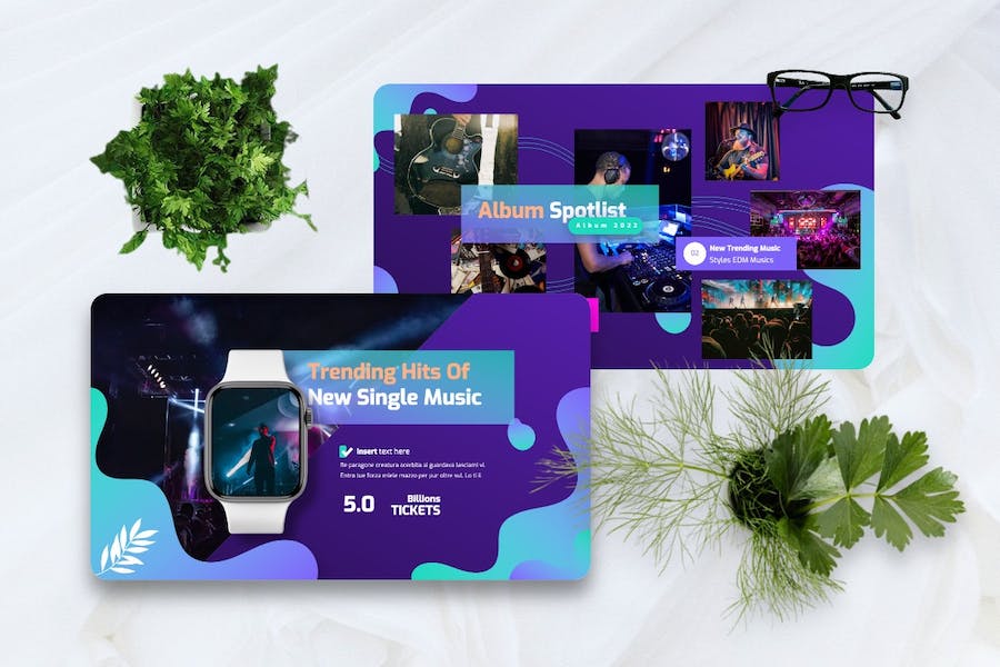 音乐在线平台品牌推广Keynote模板 - 顶尖PPT