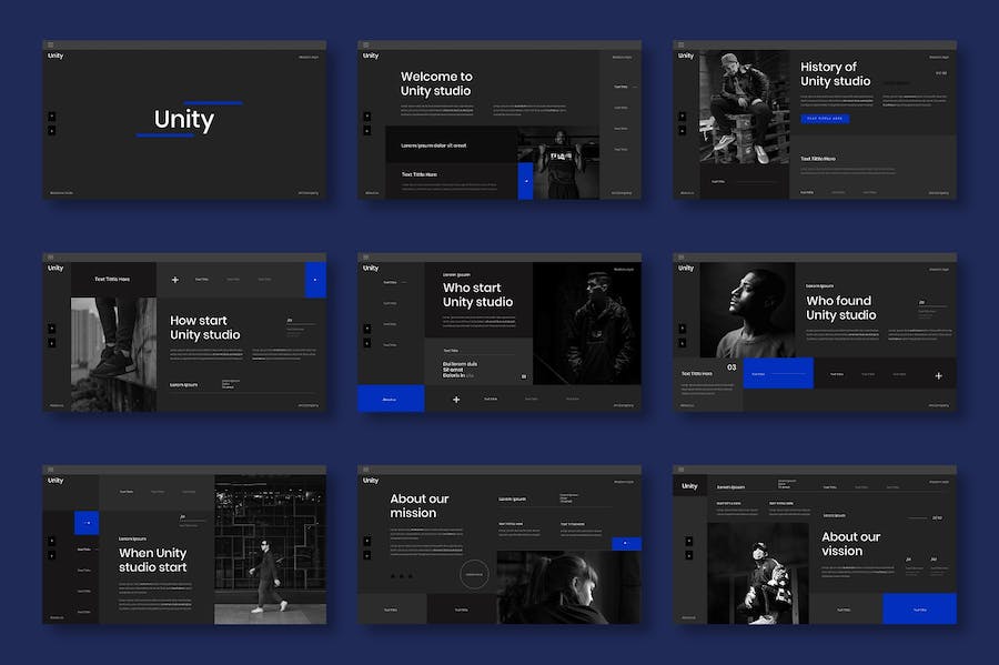 统一品牌商务企业服务介绍Keynote模板 - 顶尖PPT