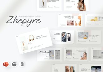 香水品牌推广宣传营销PPT模板 - 顶尖PPT