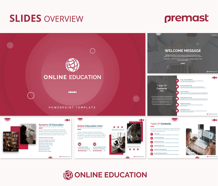 国外设计在线教育课程PPT模板 - 顶尖PPT