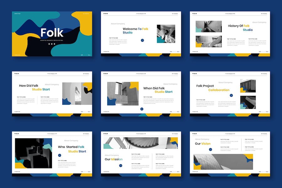 民俗文化创意商业项目推介Keynote模板 - 顶尖PPT