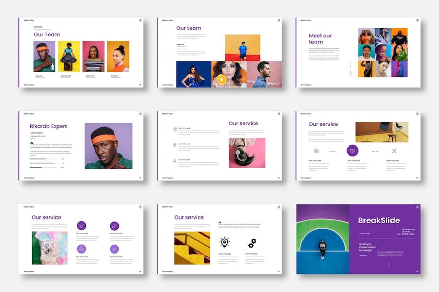 商业营销策划图片展示keynote模板 - 顶尖PPT