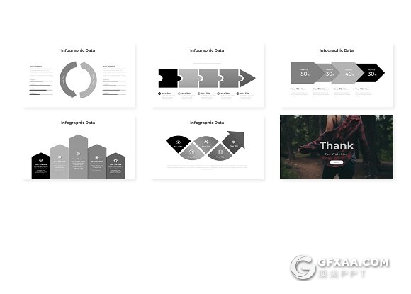 30页创意斜切图形商务多用途PPT模板 - 顶尖PPT