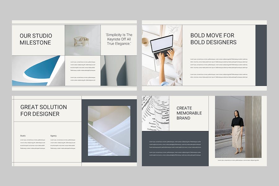 创意工作室设计展示PPT模板 - 顶尖PPT