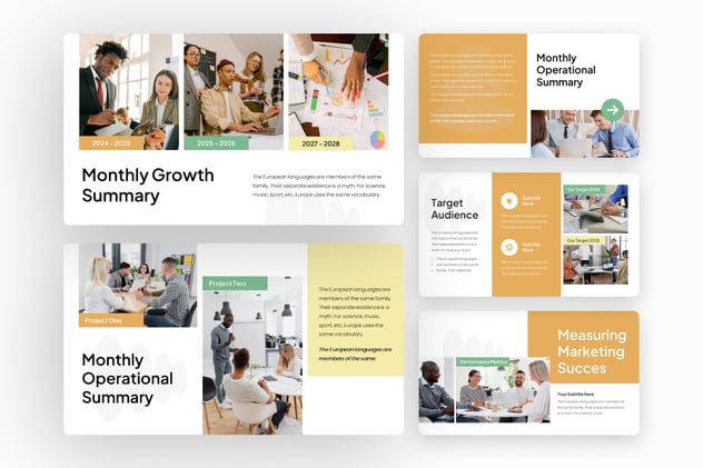 月度财务报告总结展示Keynote模板 - 顶尖PPT