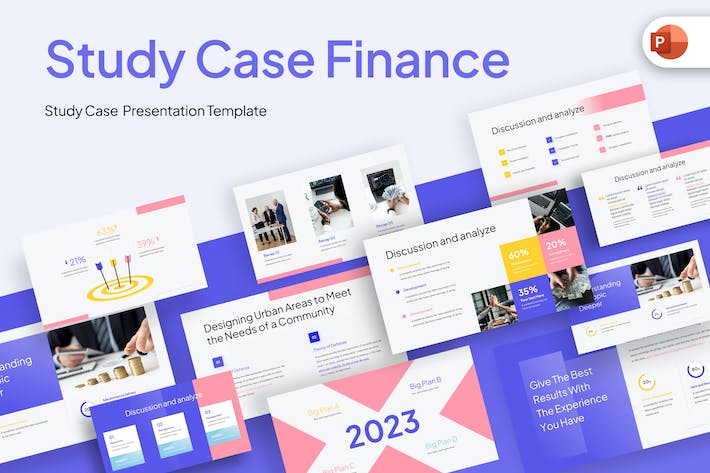 案例研究财务报告PPT模板 - 顶尖PPT