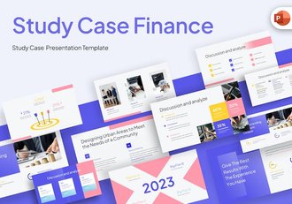 案例研究财务报告PPT模板 - 顶尖PPT