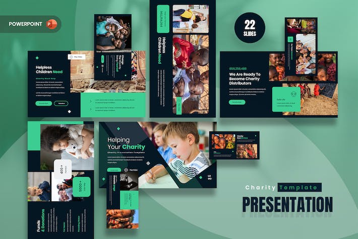 慈善公益PPT模板 - 顶尖PPT