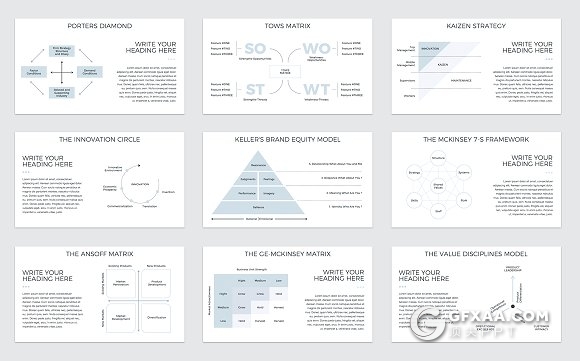 60页极简风格商业计划书keynote模板 - 顶尖PPT