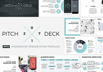 60多页极简风格年度工作汇报keynote模板 8种主题配色 - 顶尖PPT